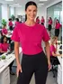 Camiseta raglan  oversized  feminina