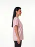 Camiseta raglan  oversized  feminina