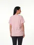 Camiseta raglan  oversized  feminina