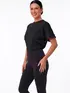 Camiseta raglan  oversized  feminina