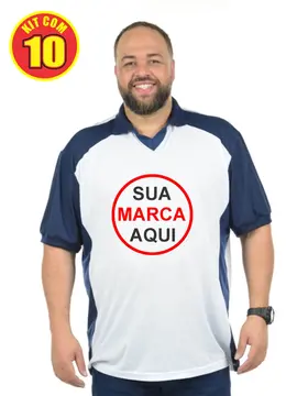 Polo Plus Size Profissional Estampa Frente Fenomenal