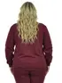 Blusão unissex plus size moletom flanelado