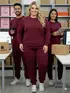 Blusão unissex plus size moletom flanelado