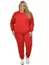 Blusão unissex plus size moletom flanelado