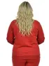 Blusão unissex plus size moletom flanelado