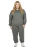 Blusão unissex plus size moletom flanelado