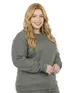 Blusão unissex plus size moletom flanelado