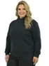 Jaqueta moletom flanelado plus size feminino fenomenal