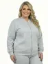 Jaqueta moletom flanelado plus size feminino fenomenal