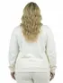 Jaqueta moletom flanelado plus size feminino fenomenal