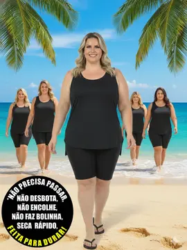 Regata plus size mullet nova longa