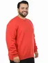Blusão unissex plus size moletom flanelado