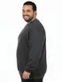 Blusão unissex plus size moletom flanelado