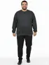 Blusão unissex plus size moletom flanelado