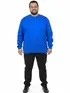 Blusão unissex plus size moletom flanelado