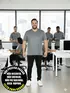 Camiseta masculina plus size decote v malha fria(sem elasticidade)