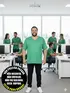 Camiseta masculina plus size decote v malha fria(sem elasticidade)