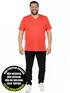 Camiseta masculina plus size decote v malha fria(sem elasticidade)
