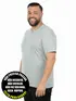 Camiseta masculina plus size decote v malha fria(sem elasticidade)