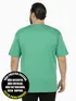 Camiseta masculina plus size decote v malha fria(sem elasticidade)