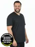 Camiseta masculina plus size decote v malha fria(sem elasticidade)