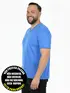 Camiseta masculina plus size decote v malha fria(sem elasticidade)