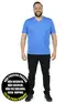 Camiseta masculina plus size decote v malha fria(sem elasticidade)