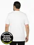 Camiseta masculina plus size decote v malha fria(sem elasticidade)