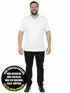 Camiseta masculina plus size decote v malha fria(sem elasticidade)