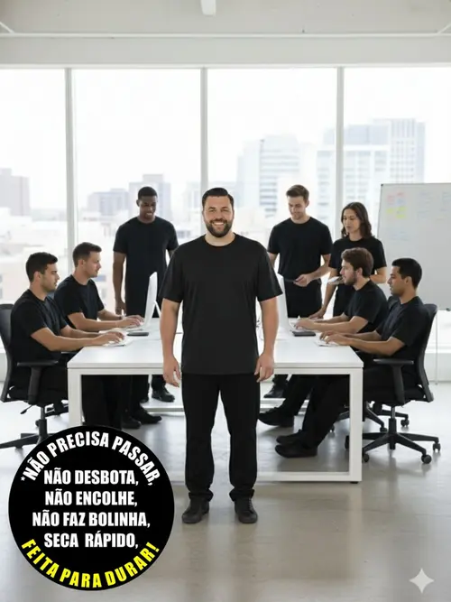 Camiseta Uniforme Malha Fria Fenomenal 46 ao 56 - Alta Durabilidade (Não Precisa Passar)