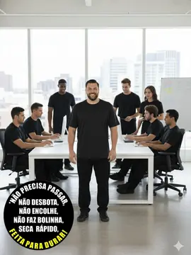 Camiseta Uniforme Malha Fria Fenomenal 46 ao 56 - Alta Durabilidade (Não Precisa Passar)