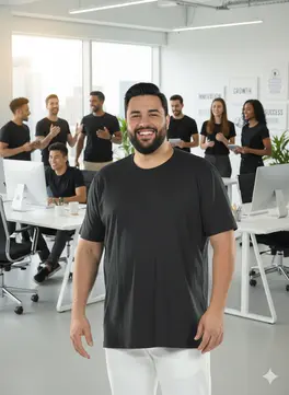 Camiseta Plus Size Masculina Fenomenal Gola Redonda