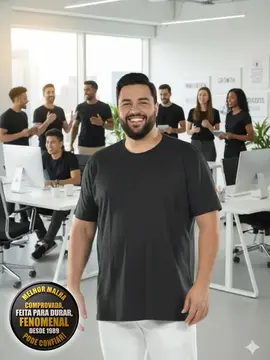Camiseta masculina fenomenal gola redonda