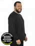 Camiseta manga longa malha fria plus size fenomenal