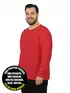 Camiseta manga longa malha fria plus size fenomenal