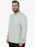 Camiseta Decote V Manga Longa Plus Size Fenomenal