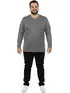 Camiseta Decote V Manga Longa Plus Size Fenomenal
