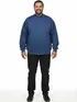 Jaqueta moletom flanelado básica plus size masculina fenomenal