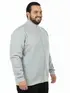 Jaqueta moletom flanelado básica plus size masculina fenomenal