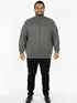 Jaqueta moletom flanelado básica plus size masculina fenomenal