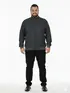 Jaqueta moletom flanelado básica plus size masculina fenomenal