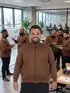 Jaqueta moletom flanelado básica plus size masculina fenomenal