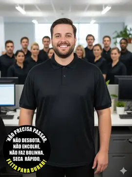 Camisa polo masculina fenomenal malha fria plus size(sem elasticidade)