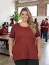 Blusa Plus Size Brilhante