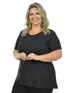 Blusa Plus Size Brilhante