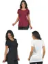 Kit 3 Blusas Mullet Redonda Fenomenal