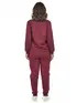 Conjunto moletom flanelado blusão básico e calça punho feminino