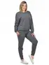 Conjunto moletom flanelado blusão básico e calça punho feminino