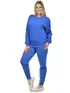 Conjunto moletom flanelado blusão básico e calça punho feminino