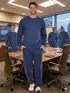 Conjunto Moletom Flanelado Blusão Básico e Calça Punho Masculino
